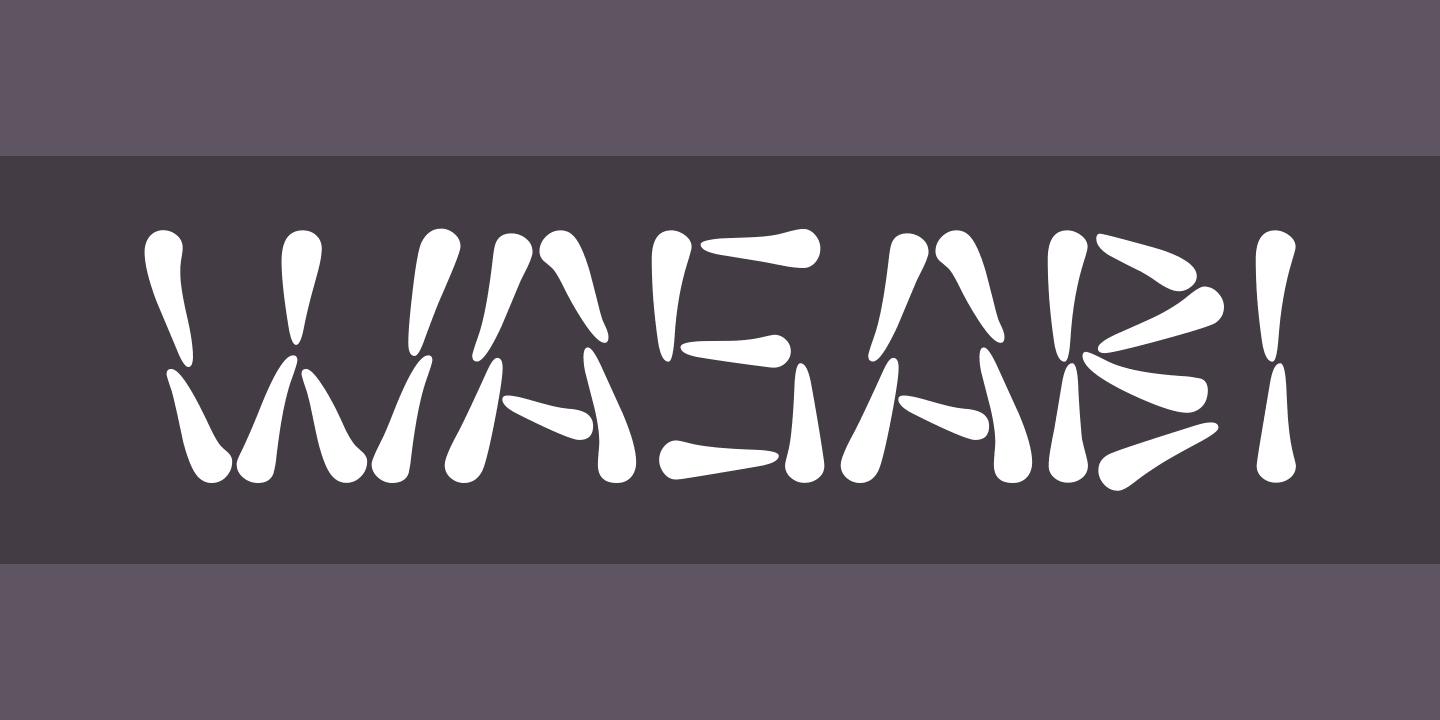 Przykład czcionki Wasabi Regular